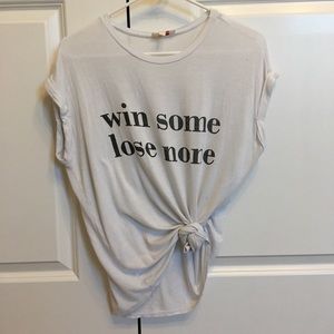 Graphic Tee with Side Tie